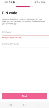 Create pin code