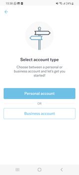 Select account