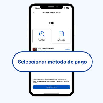 Elige método de pago y plazo