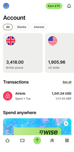 Wise is the top rated company for sending money from United States (USD) to Maldives (MVR) - Wise Screenshot