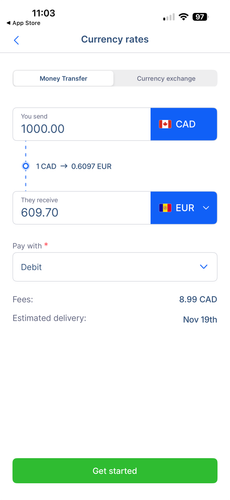 Remitbee is the cheapest way to send money from Canada (CAD) to Jamaica (JMD) - Remitbee Screenshot