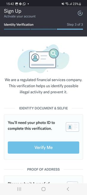Verify your identity
