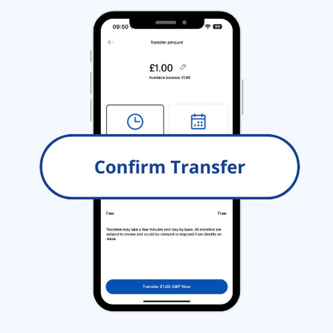 Confirm transfer