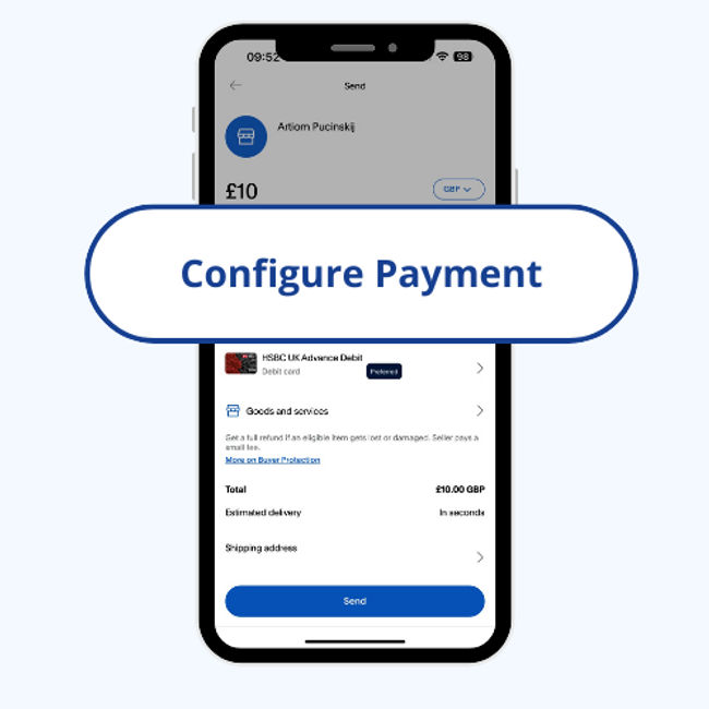Configure payment option