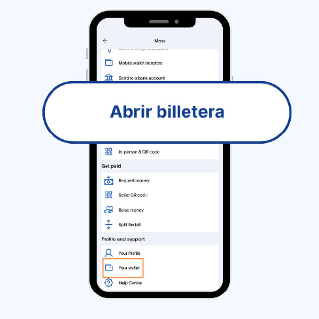 Ve a tu billetera de PayPal