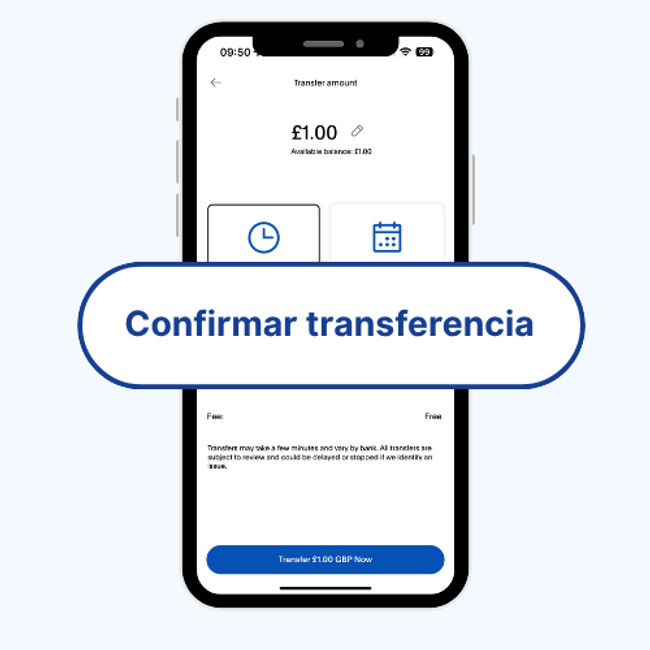 Confirma la transferencia