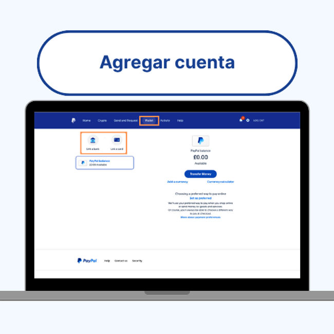 Agrega una cuenta