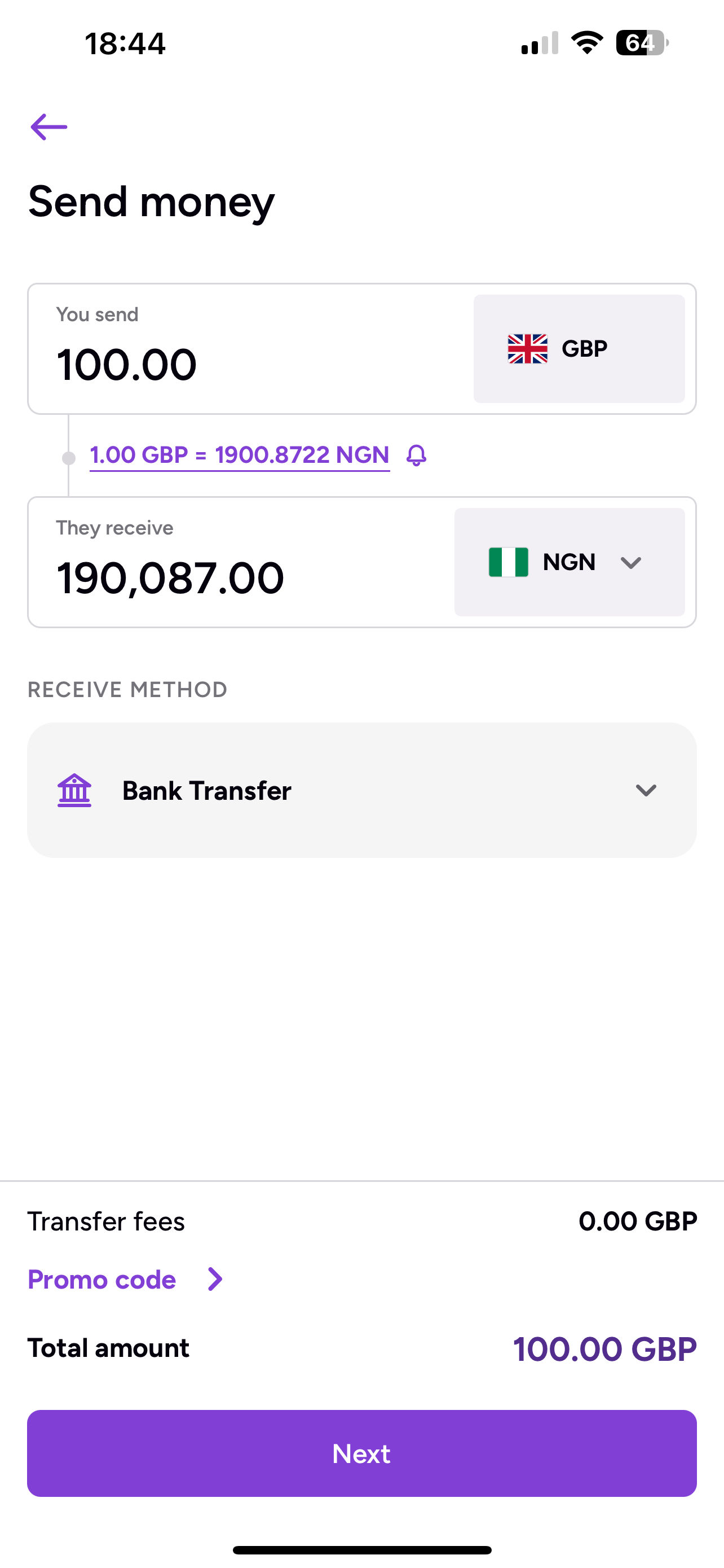 Add amount & details