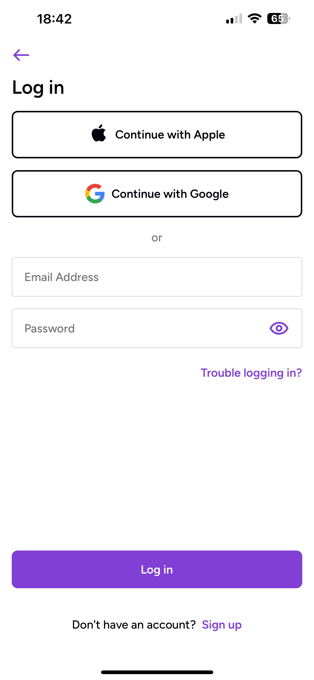 Download the app & sign up