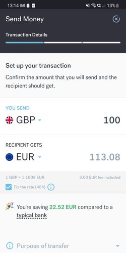 CurrencyFair is the cheapest way to send money from Canada (CAD) to Mexico (MXN) - CurrencyFair Screenshot 2