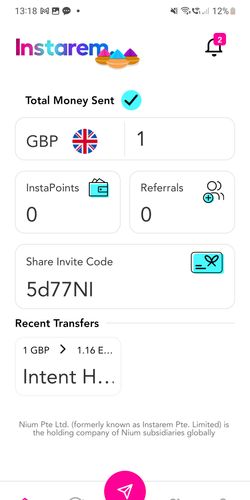Instarem is the cheapest way to send money from Australia (AUD) to India (INR) - Instarem Screenshot 1