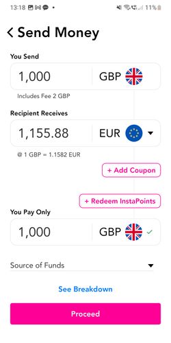 Instarem is the cheapest way to send money from Australia (AUD) to India (INR) - Instarem Screenshot 2