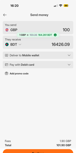 Ria Money Transfer is the cheapest way to send money from India (INR) to Pakistan (PKR) - Ria Money Transfer Screenshot 3