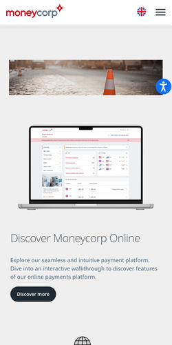 Moneycorp is the top rated company for sending money from Jordan (JOD) to South Africa (ZAR) - Moneycorp Screenshot
