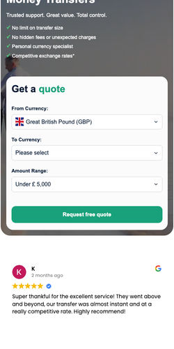 Cambridge Currencies is the cheapest way to send money from Canada (CAD) to Ethiopia (ETB) - Cambridge Currencies Screenshot