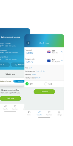 Opal Transfer is the fastest way to send money from United Kingdom (GBP) to Ukraine (UAH) - Opal Transfer Screenshot