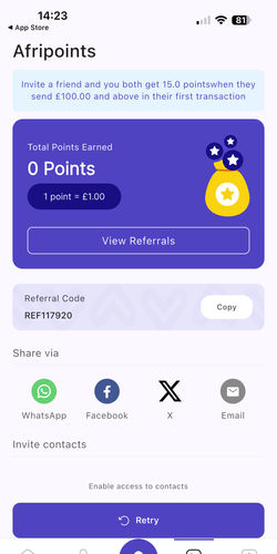 Africhange is the top rated company for sending money from Nigeria (NGN) to Uganda (UGX) - Africhange Screenshot 3