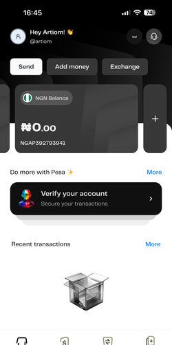 Pesa is the cheapest way to send money from South Africa (ZAR) to Nigeria (NGN) - Pesa Screenshot 2