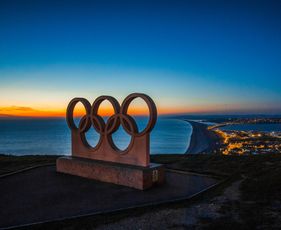 Which countries spent the biggest share of GDP on the Olympics?