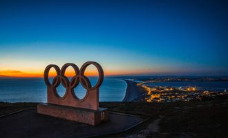 Which countries spent the biggest share of GDP on the Olympics?
