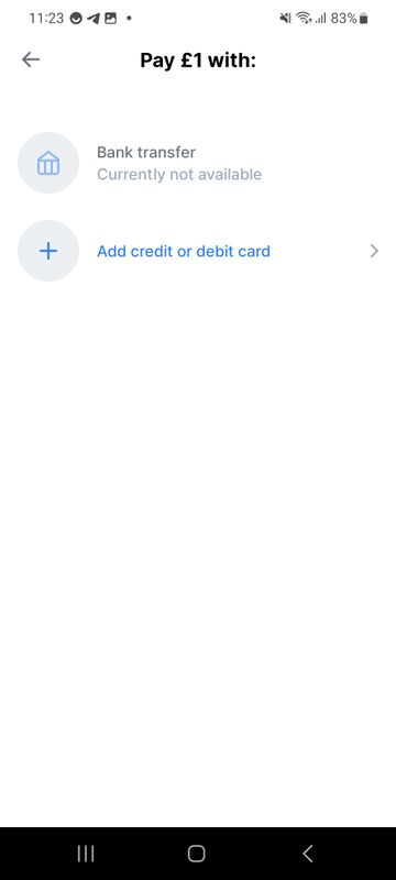 Choose payment method