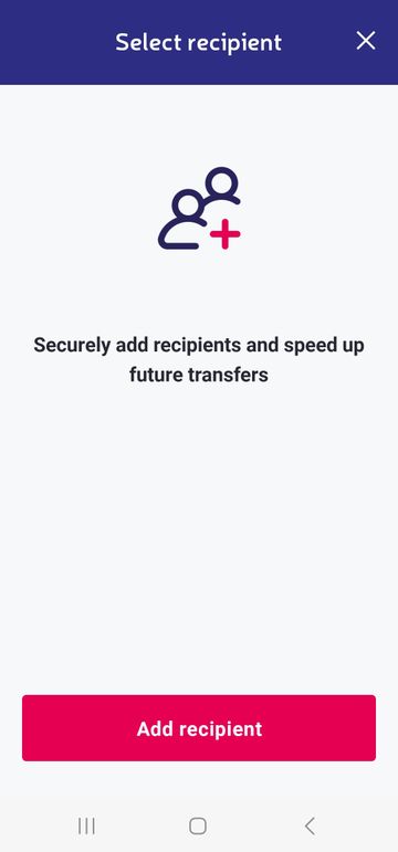 Choose or add recipient