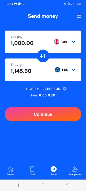 Currencies Direct screenshot