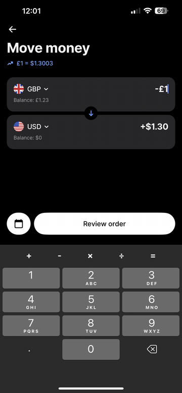 Revolut screenshot