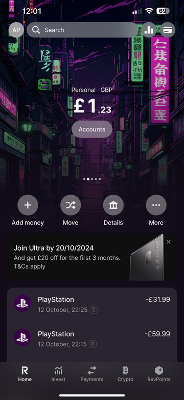 Revolut screenshot