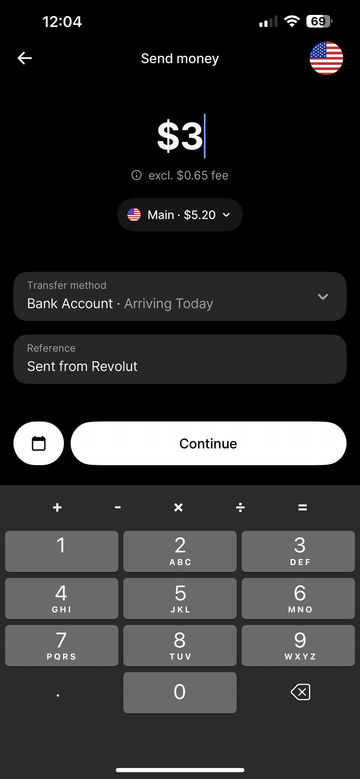 Revolut screenshot