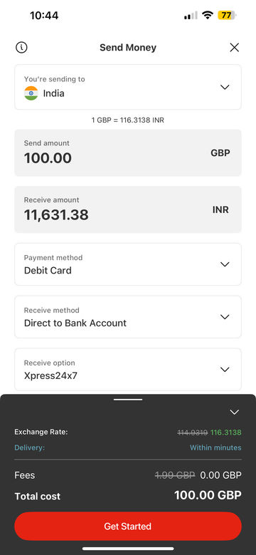 MoneyGram screenshot