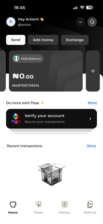 Pesa screenshot