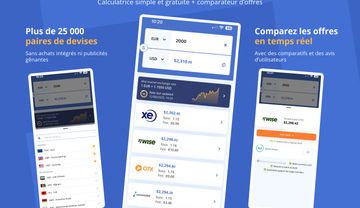 Convertisseur de devises et offres, l’application de MoneyTransfers.com