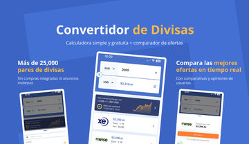 Conversor de divisas y ofertas: la app de MoneyTransfers.com