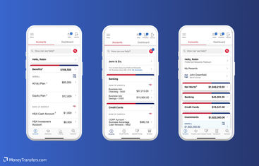 Bank of America mobile interface