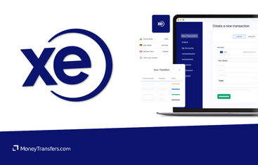 Screenshot of Xe Money Transfer's web interface