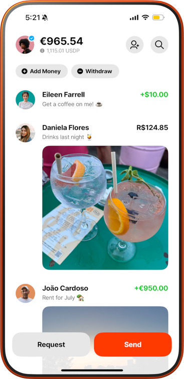 Sling Money app screenshot